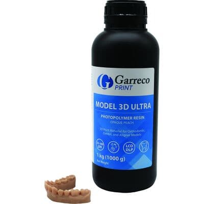 Garreco Model 3D Ultra Photopolymer Resin, Peach, 1000g Bottle, 1/Pk thumbnail 4