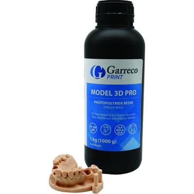 Garreco Model 3D Pro Photopolymer Resin, Beige, 1 kg Bottle, 1/Pk thumbnail 4