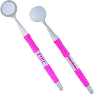 Zirc Crystal HD® Resin Mouth Mirror, #4 Double-Sided Soft Grip, Neon Pink, 12/Pkg, 50Z384S thumbnail 5