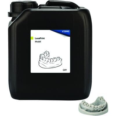 LuxaPrint Model 3D Printing Resin, 385/405nm, 2kg Bottle, Gray, 171263 thumbnail 5