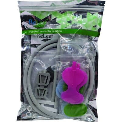 ReLeaf Restorative Basic Kit (Medium) with 2 U-Bend Adapters, 2 Bite Blocks, Hoses, Quick Disconnect, HVE Adapter, and 5 Suction Leaves thumbnail 5