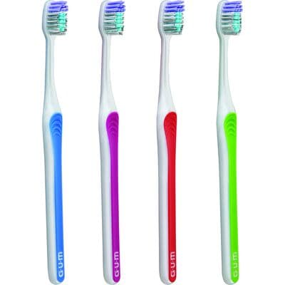 G•U•M Bright Care Toothbrush, Soft, Compact, Assorted Colors, Imprinted, 12/Box thumbnail 2