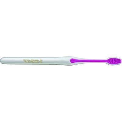 G•U•M Bright Care Toothbrush, Soft, Compact, Assorted Colors, Imprinted, 12/Box thumbnail 3
