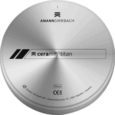 Ceramill Titan Blank, 98x16mm, Grade 5 Titanium (Ti-6Al-4V), 1/Pkg thumbnail 2