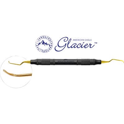 American Eagle Glacier Gracey +3 Access 3/4 Anterior Curette, XP SQUARED Technology, EagleLite Resin Handle, Black, Double End, 1/Pkg thumbnail 3