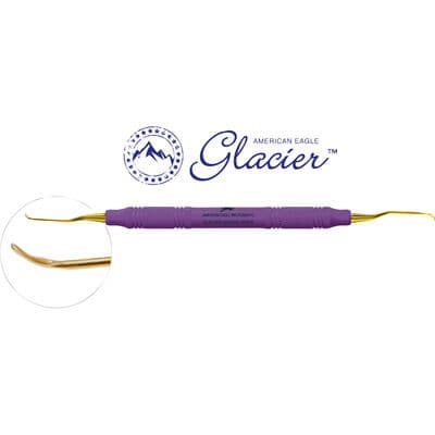 American Eagle Glacier Gracey +3 Access 00/0 Anterior Curette, XP SQUARED Technology, EagleLite Resin Handle, Purple, 1/Pkg thumbnail 3