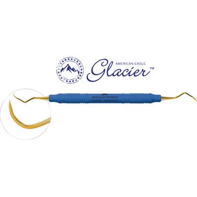American Eagle Glacier Scaler M23 Posterior with XP SQUARED Technology, EagleLite Resin Handle, Blue thumbnail 3