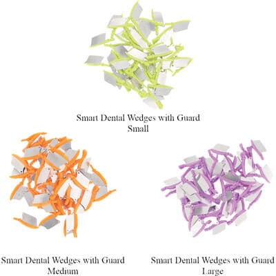 Smart Dental Wedges Plastic Wedges with Guard, Medium, Orange, 50/Box, 1825 thumbnail 5