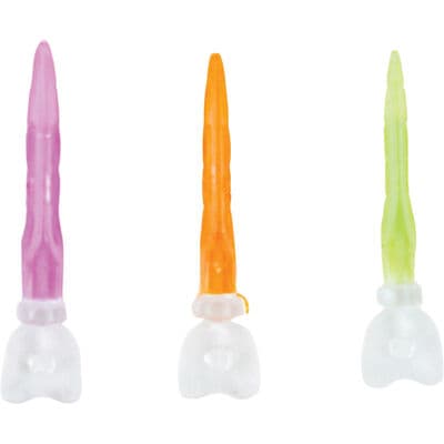 Smart Dental Wedges - Plastic Wedges with Hole, Medium, Orange, 50/Box thumbnail 3