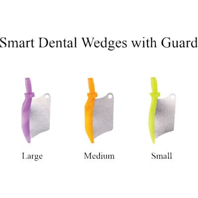 Smart Dental Wedges Plastic Wedges with Guard, Large, Purple, 50/Box, 1825 thumbnail 6