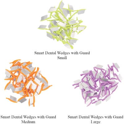 Smart Dental Wedges Plastic Wedges with Guard, Small, Green, 50/Box, 1825 thumbnail 5