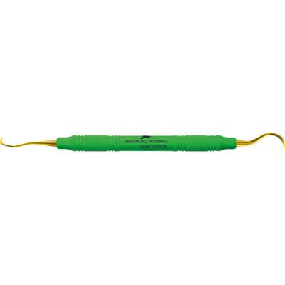 XP SQUARED Technology Scaler J3/U15, EagleLite Resin Handle, Anterior, Green, Double End, AESJ3-U15XPX thumbnail 4