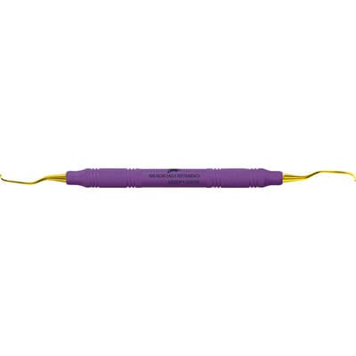 XP SQUARED Technology Gracey Deep Pocket Curette #1/2 +3, Double End, Purple EagleLite Resin Handle, Anterior thumbnail 13