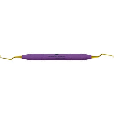 XP SQUARED Technology Universal Curette Barnhart #1/2, Narrow Blade, EagleLite Resin Handle, Purple, Double End, AECB1-2XPX thumbnail 13