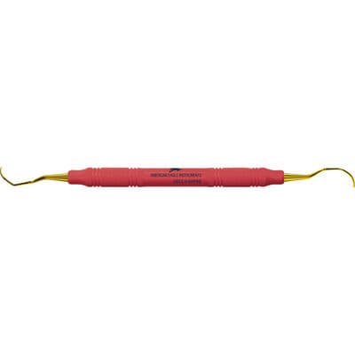 XP SQUARED Technology Universal Curette #3/4 Langer, Mesial/Distal, EagleLite Resin Handle, Red, Double End thumbnail 11