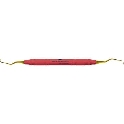 XP SQUARED Technology Universal Curette #1/2 Langer, Mesial/Distal, EagleLite Resin Handle, Red, Double End thumbnail 4
