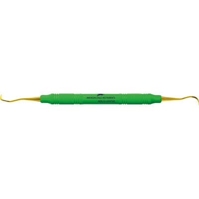 XP SQUARED Technology Scaler J3/U5, EagleLite Resin Handle, Anterior, Green, Double End thumbnail 4