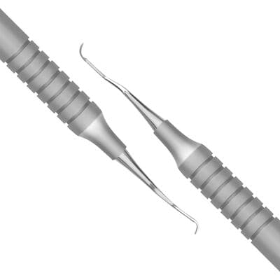 TBS BASICS Universal Curette 1/2 Barnhart, #9 Hollow Handle, Double-Ended, Stainless Steel thumbnail 3