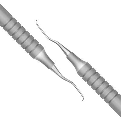 TBS BASICS Mini Curette 1/2 A5 Gracey, #9 Hollow Handle, Double-Ended, Stainless Steel thumbnail 2