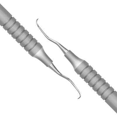 TBS BASICS Curette 1/2 A5 Gracey, #9 Hollow Handle, Double-Ended, Stainless Steel thumbnail 2