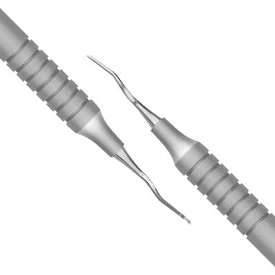 TBS BASICS Gracey Curette 11/12, A5 Tip, #9 Hollow Handle, Double-End, Stainless Steel, 1/Pkg thumbnail 3