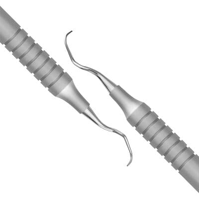 TBS BASICS Curette 15/16 A5 Gracey, #9 Hollow Handle, Double End, Stainless Steel thumbnail 2