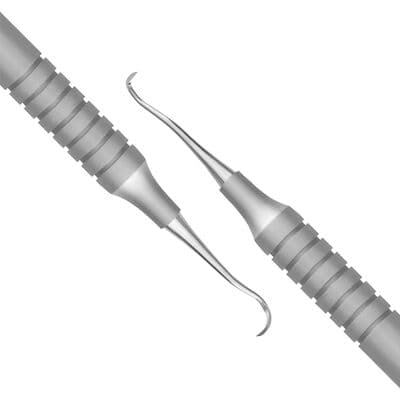 TBS BASICS Anterior Sickle Scaler H5/33 Jaquette, #9 Hollow Handle, Double-Ended, Stainless Steel thumbnail 2