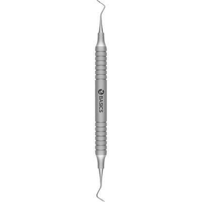 TBS BASICS Posterior Sickle Scaler 204S, #9 Hollow Handle, Double End, Stainless Steel - TBS BASICS Posterior Sickle Scaler – 204S, # 9 Hollow Handle, Double End - TBS BASICS Posterior Sickle Scaler – 204S, # 9 Hollow Handle, Double End - Image 1