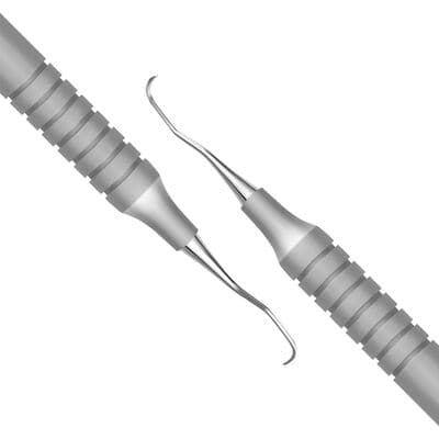 TBS BASICS Gracey Curette 1/2, #9 Hollow Handle, Double End, Stainless Steel thumbnail 2