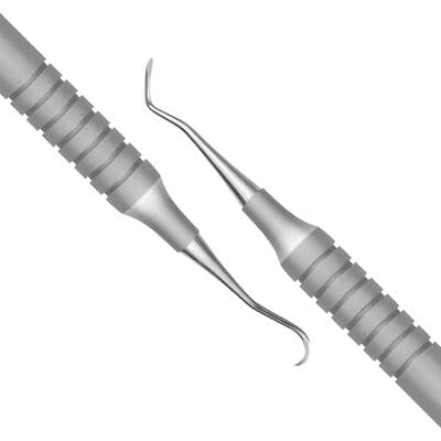 TBS BASICS Anterior Sickle Scaler, #1 Sickle and Mini Disk, #9 Hollow Handle, Double End, Stainless Steel, 1/Pkg thumbnail 2