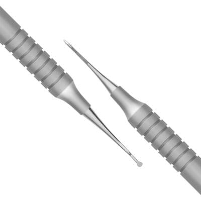 TBS BASICS Anterior Sickle Scaler, #1 Sickle and Mini Disk, #9 Hollow Handle, Double End, Stainless Steel, 1/Pkg thumbnail 3