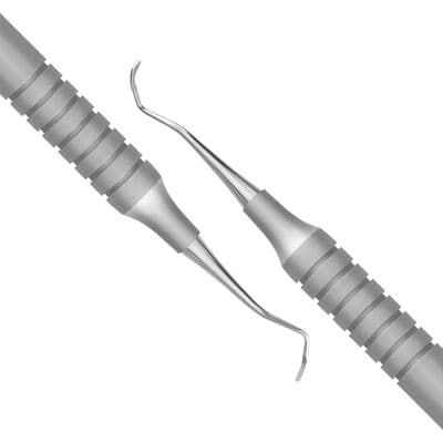 TBS BASICS Universal Curette 5/6 Barnhart, #9 Hollow Handle, Double End, Stainless Steel thumbnail 2