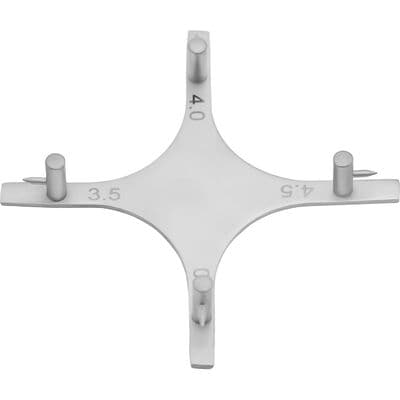 TBS Basics Bracket Height Positioning Gauge, German Stainless Steel, Star Tip, Smooth, 1/Pkg thumbnail 3