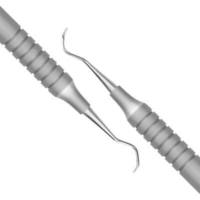 TBS BASICS Universal Curette 13/14 McCall, #9 Hollow Handle, Double End, Stainless Steel thumbnail 2