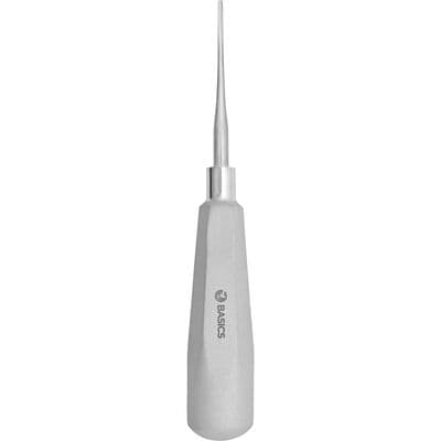 TBS BASICS Root Elevator, 2 mm, Straight, Single End, Diamond-Dusted Handle - TBS BASICS Root Elevator – 2 mm, Straight - TBS BASICS Root Elevator – 2 mm, Straight - Image 1