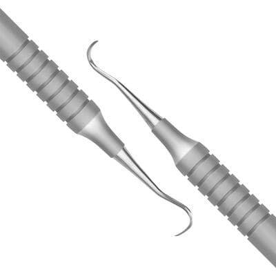 TBS BASICS Anterior Sickle Scaler, H6/7, #9 Hollow Handle, Double-Ended, Stainless Steel thumbnail 2