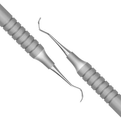 TBS BASICS Universal Curette 13/14 Columbia, #9 Hollow Handle, Double End, Stainless Steel thumbnail 2