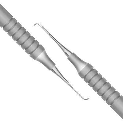 TBS BASICS Universal Curette 13/14 Columbia, #9 Hollow Handle, Double End, Stainless Steel thumbnail 3