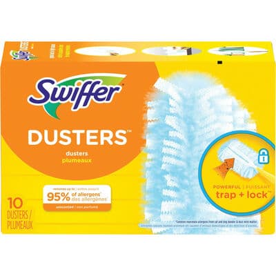 Swiffer Duster Refills, Unscented, Blue, 10/Pkg - Swiffer Duster Kit and Refills – Unscented - Refill Dusters, 10/Pkg - Image 1