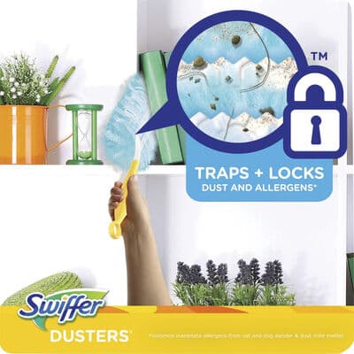 Swiffer Duster Refills, Unscented, Blue, 10/Pkg thumbnail 3