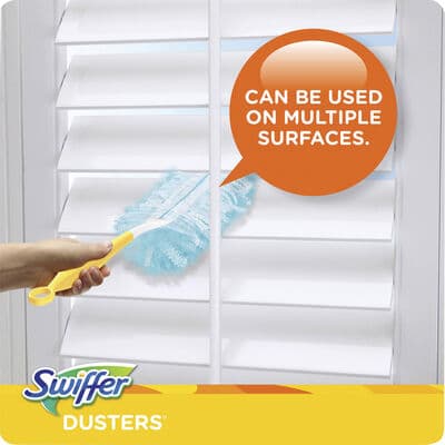 Swiffer Duster Kit and Refills, Unscented, Blue, 1 Handle + 5 Dusters thumbnail 2