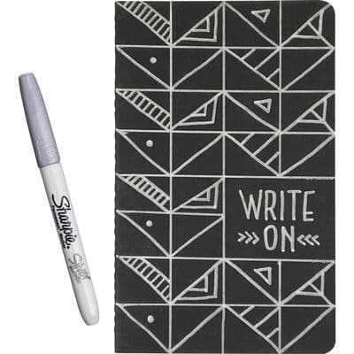 Sharpie Metallic Permanent Marker, Fine Point, Metallic Silver, 12/Pack thumbnail 2