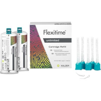 Kulzer Flexitime Unlimited VPS Impression Material, 50 mL Cartridges, Pack of 2, 66099318 thumbnail 6
