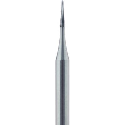 Meisinger HM23SR-009 Carbide Spiral Oral Surgery Bur, Tapered Point, 0.9 mm Diameter, HP, 5/Pkg thumbnail 2
