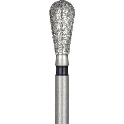 Meisinger Diamond Bur FG, Modified Long Pear KS5, Extra Coarse, 3.1 mm Diameter, 5/Pkg thumbnail 2
