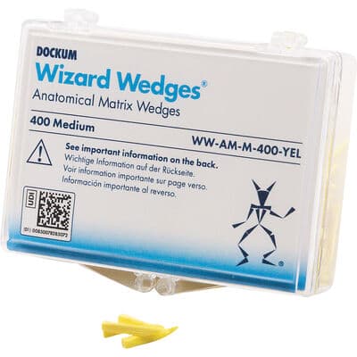 Wizard Anatomical Wedges, Medium, Yellow, Birch Wood, 400/Box, WW-AM-M-400-YEL5 thumbnail 7