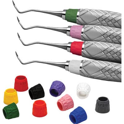 Hu-Friedy Harmony Grips Color Coded Silicone Grip, Yellow, 16/Pkg thumbnail 2