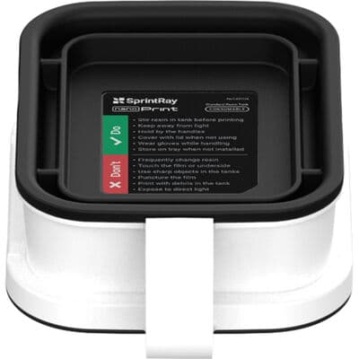 SprintRay NanoPrint Standard Resin Tank, 150 mL, Slide-In with RFID Tracking, 1/Pkg thumbnail 2