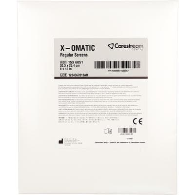 Carestream X-Omatic Intensifying Screen, Regular Speed, Blue-Light Sensitive, with Foam Backing, 8" x 10" - X-Omatic Intensifying Screens – Regular with Foam, 8" x 10" - X-Omatic Intensifying Screens – Regular with Foam, 8" x 10" - Image 1