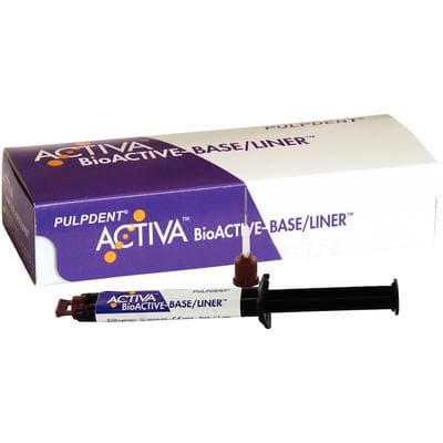 Pulpdent ACTIVA BioACTIVE-Base/Liner, Single Pack, 5 mL/7 g Syringe + 20 Automix Tips, VB1 thumbnail 25